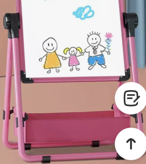 幼儿童画画板磁性无尘支架式小黑板家用宝宝写...