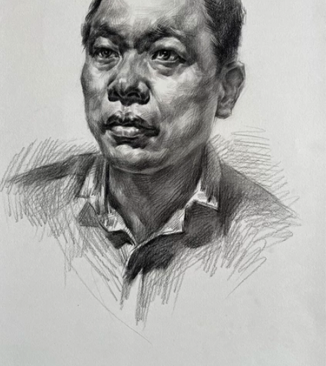 四开素描头像作品现画出售，喜欢的可以联系我...