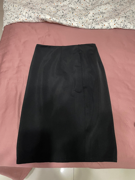 正装黑色一步裙工作包臀职业裙子高腰半身裙女...
