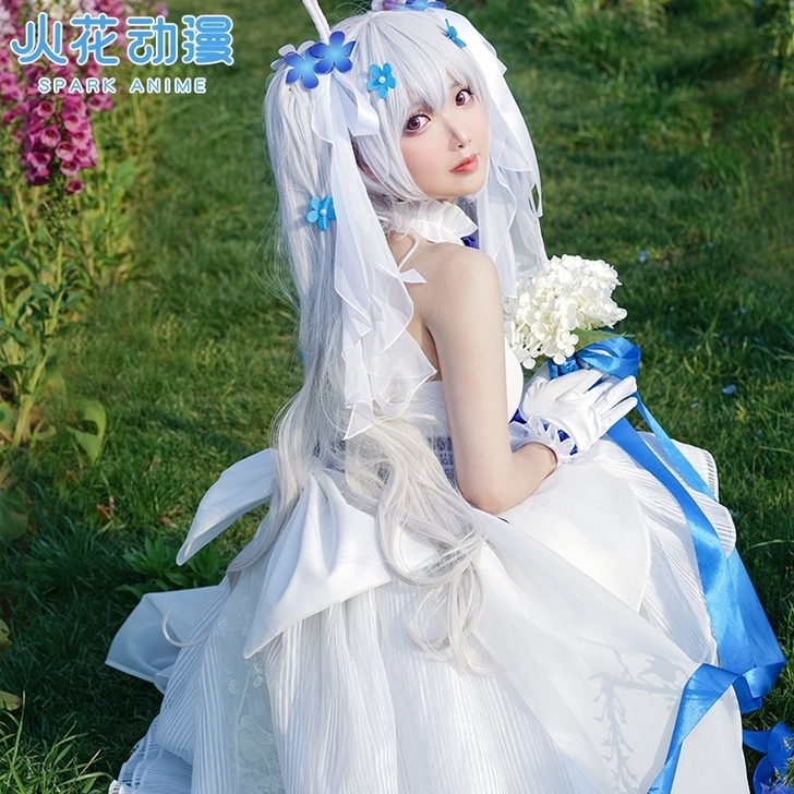 (预售)火花动漫碧蓝航线cos服拉菲婚纱 ...
