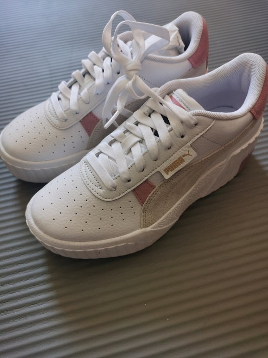 36码puma彪马淡色厚底增高鞋