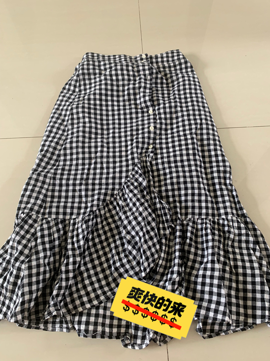 鱼尾裙  松紧腰