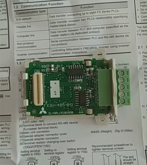 包邮，全新FX3U-485-BD通迅板，三...