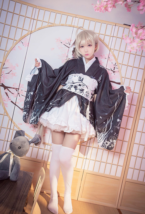 现货全套三町目缘之空春日野穹cos服穹妹黑...