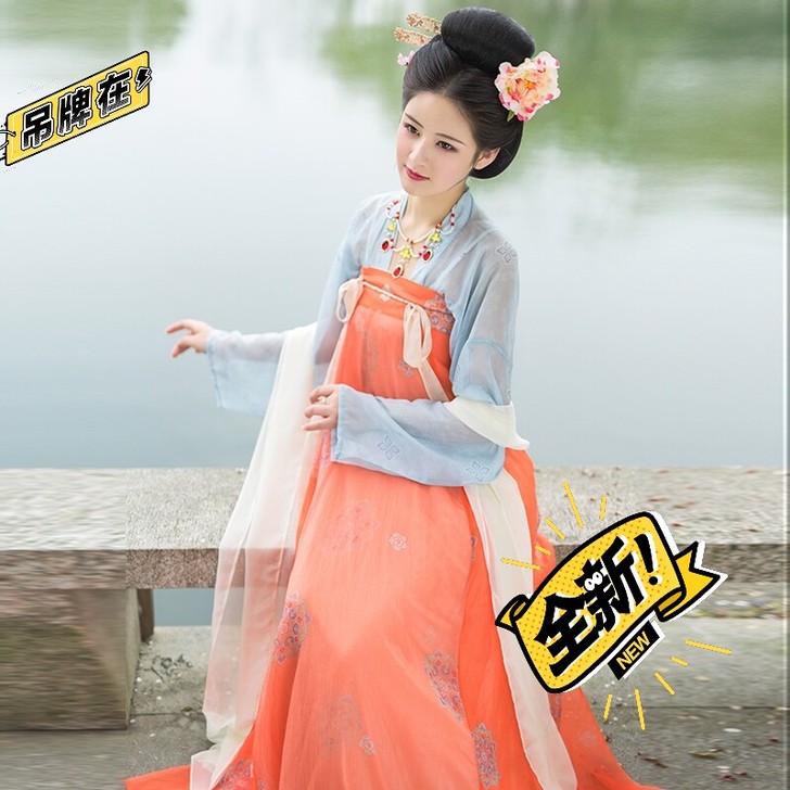 花仙记原创汉服齐胸衫裙(春晓曲)全套