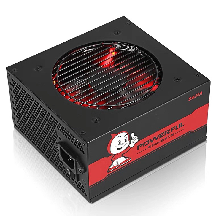 先马实力先锋600W 电竞游戏电源 台式电...