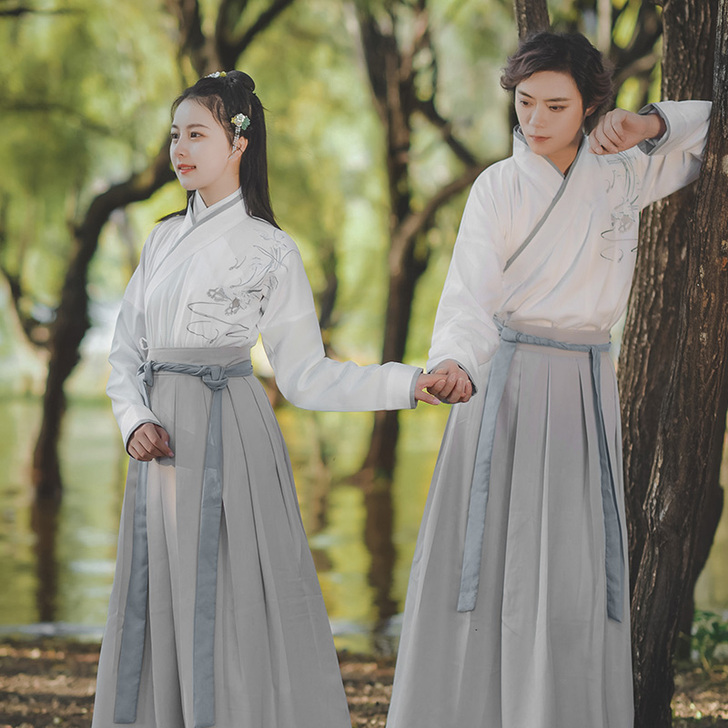 如梦霓裳山海经汉服男女同款交领襦裙冥鹿兮原...