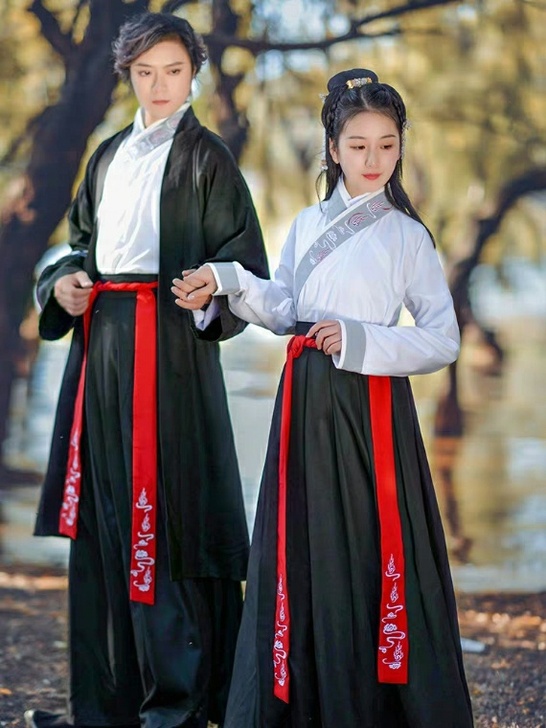 如梦霓裳汉服男装情侣装交领襦裙乱世天马山海...