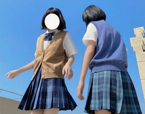 jk 半身裙 奇妙夜 校服群 学生制服 格...