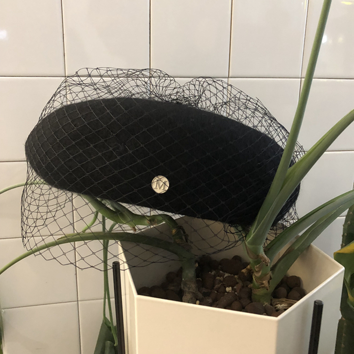 针织帽子女春秋冬新款贝雷帽毛呢英伦复古文艺...