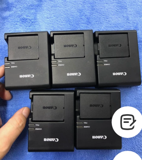 佳能原装正品E10电池+充电器 95新 1...