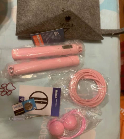 无绳跳绳健身减肥运动女生专用计数中考钢丝绳...