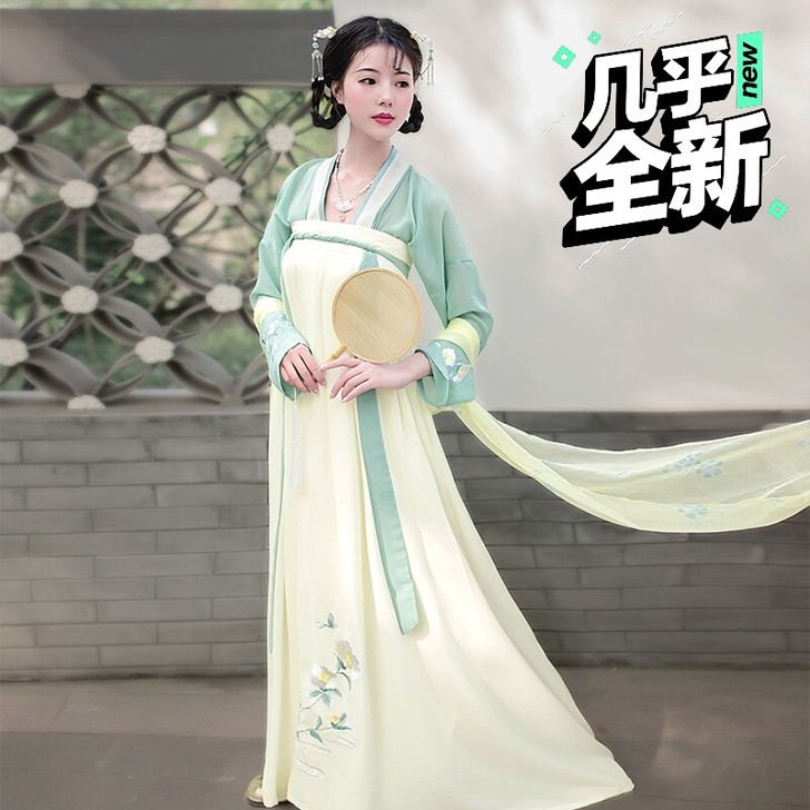 如梦霓裳汉服齐胸襦裙[罗敷媚]全套 s码