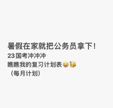公务员备考：国考计划、省考计划 根据每个人...