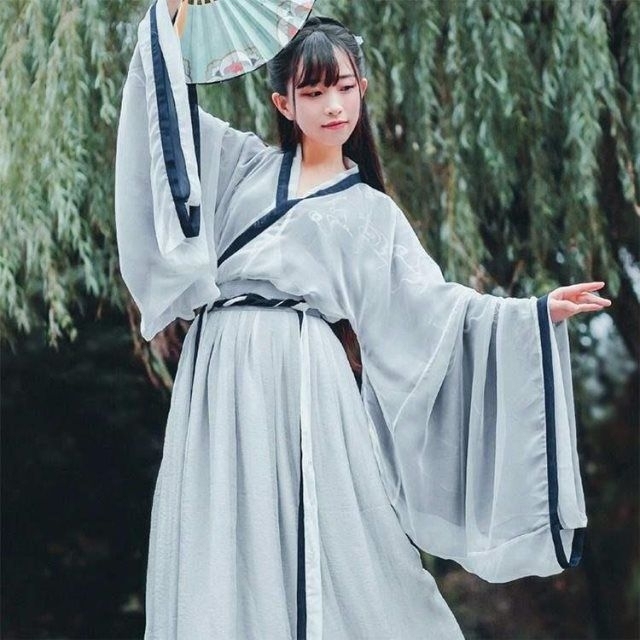 【十三余同款】鱼玄机 魏晋风广袖浅交领汉服...