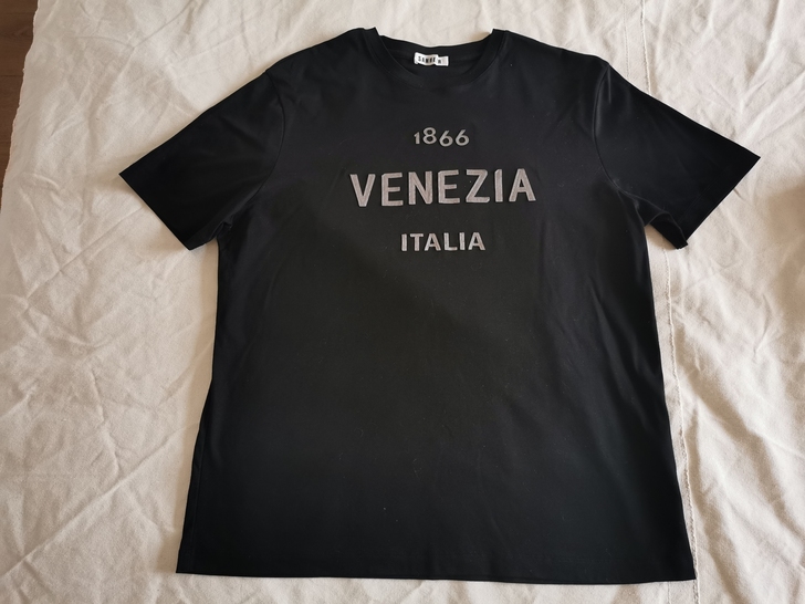 威尼斯的夏季 麂皮贴布绣花 液氨工艺纯棉男...