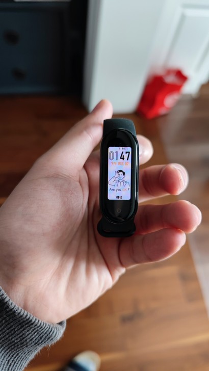 小米手环5 标准版 买手机送的 戴了一次 ...