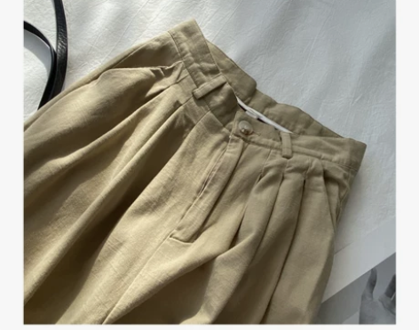 ＃复古棉麻裤子，本人穿不习惯这样的质感，买...