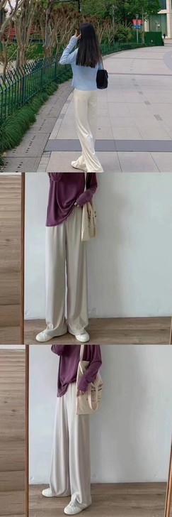 Zara冰丝裤
