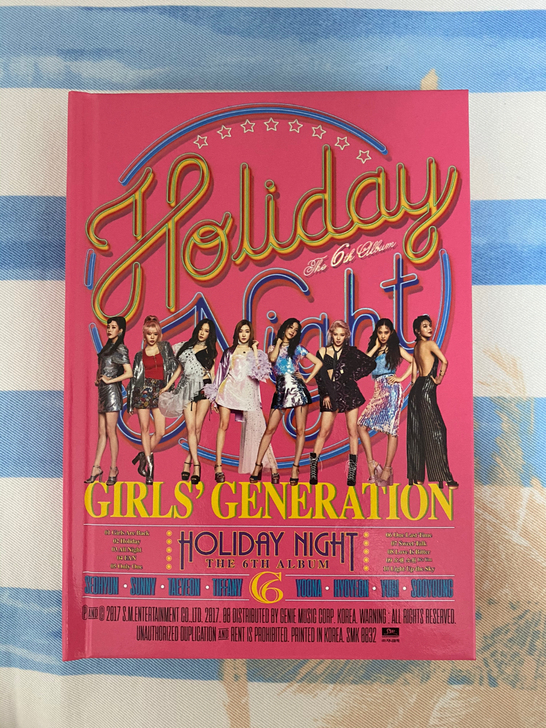 出少女时代十周年holiday拆卡专