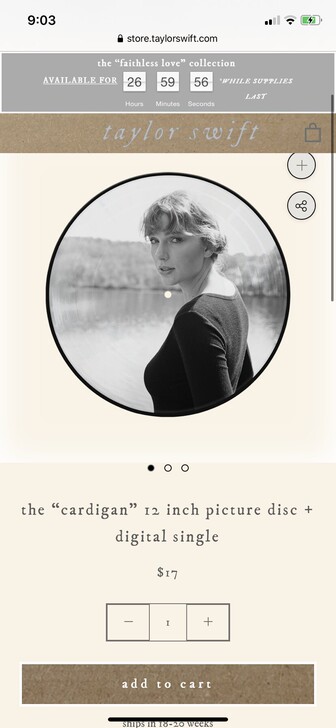 Taylor Swift限量cardiga...