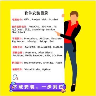 各种教学软件安装，pa，ai，pr，dw等...