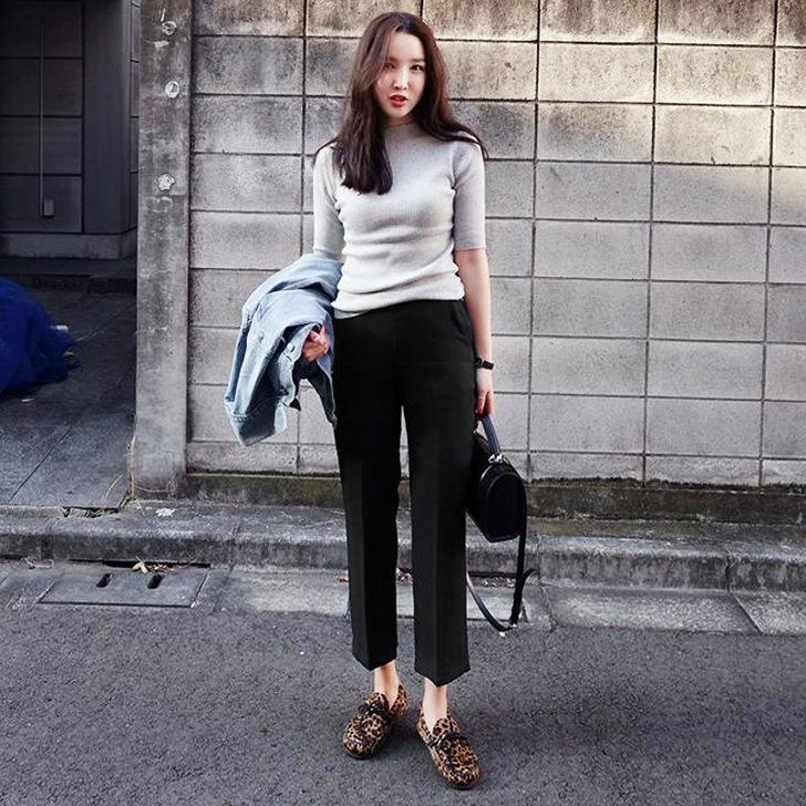 韩版春秋阔腿裤女九分裤高腰显瘦直筒裤大码胖...