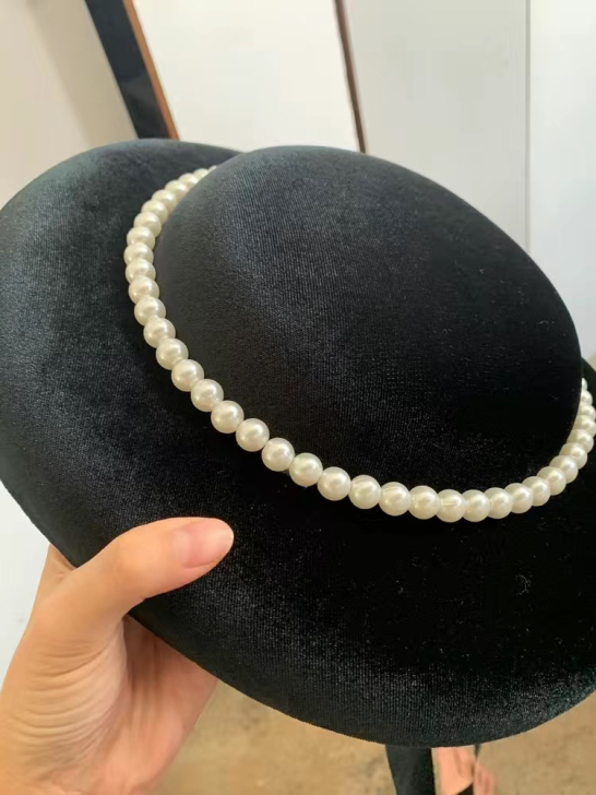 【全新包邮】影楼婚纱摄影新娘帽饰手作复古汉...