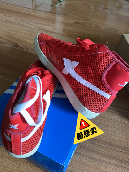 特步男鞋正品，网面透气，已绝版