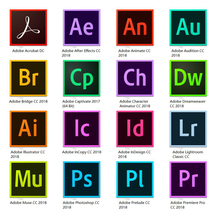 Ps，Ai，PDF，Pr等软件全套