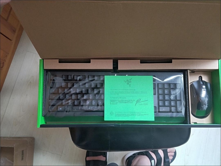 闲置Razer雷蛇蝰蛇鼠标+萨诺狼蛛键盘电...