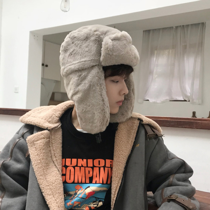 帽子男士潮韩版保暖户外防寒雷锋帽男基础东北...