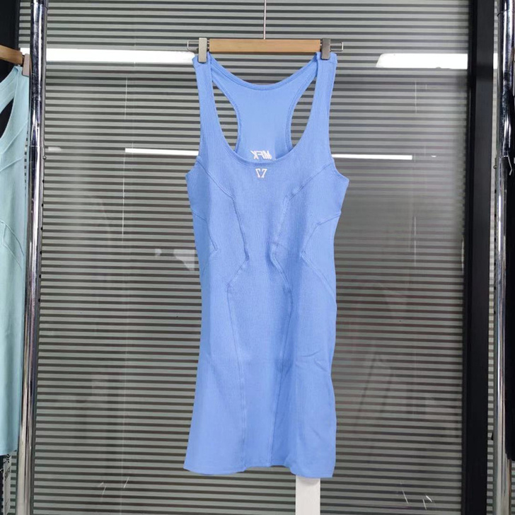 allawell 现货!幻影网球背心裙连衣...