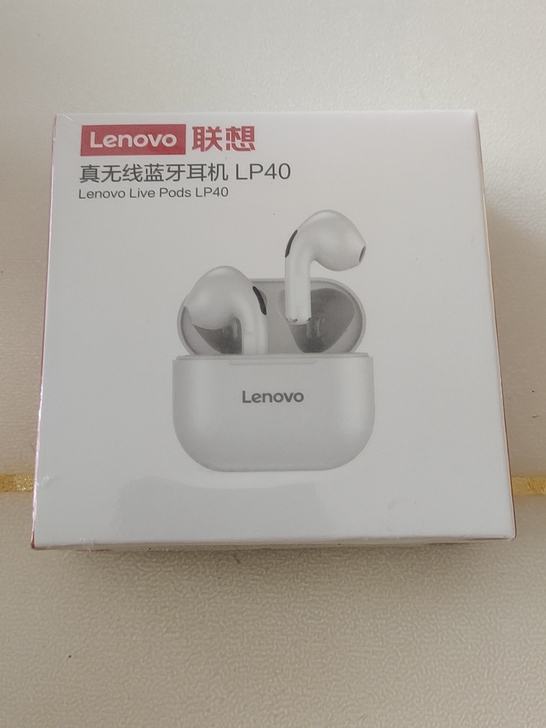 联想LP40真无线蓝牙耳机游戏电竞tws半...