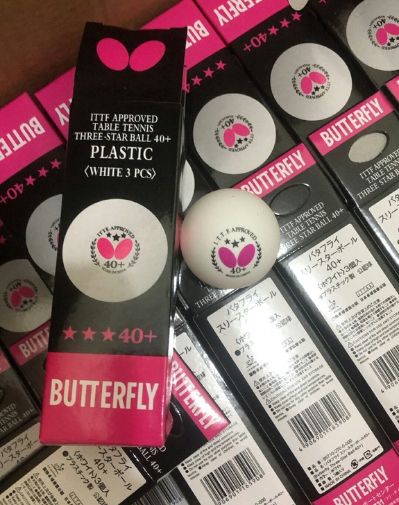 (捡漏)全新蝴蝶乒乓球三星40+耐打乒乓球...