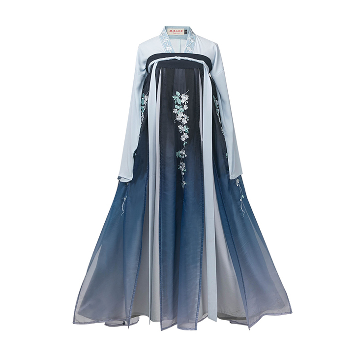 汉尚华莲传统汉服女装对襟齐胸襦裙日常高腰绣...