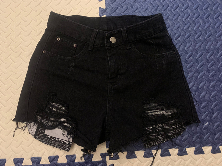 欧洲站2021夏季新款百搭烂破洞大口袋牛仔...