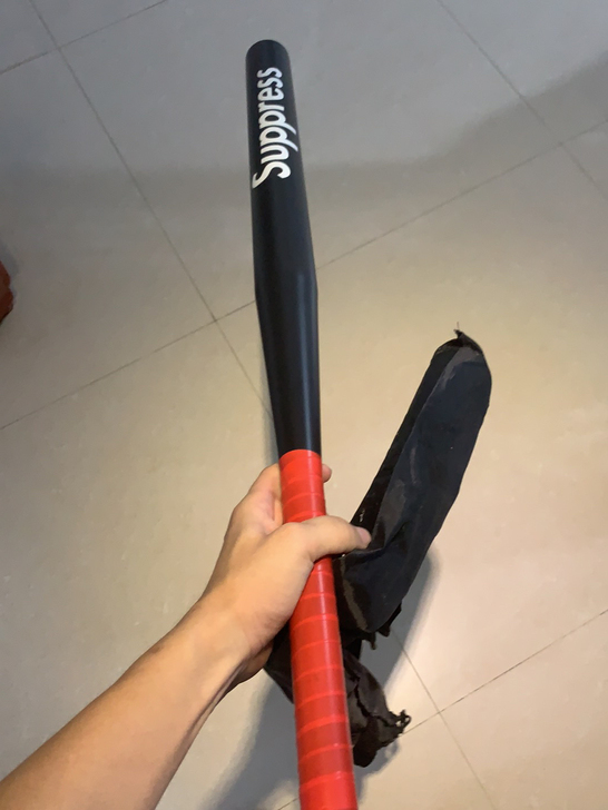 买一送一加厚合金钢黑棒球棍棒球杆铁棍黑色男...