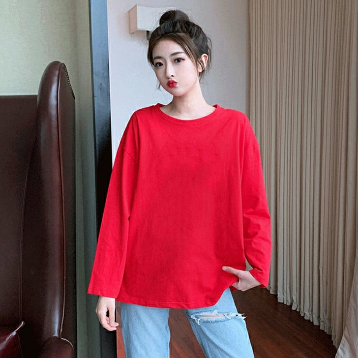 全新MissLI 秋季新款本命年红色长袖打...