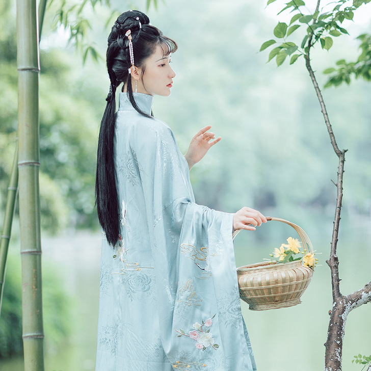 退坑出池夏原创改良汉服明制立领大袖