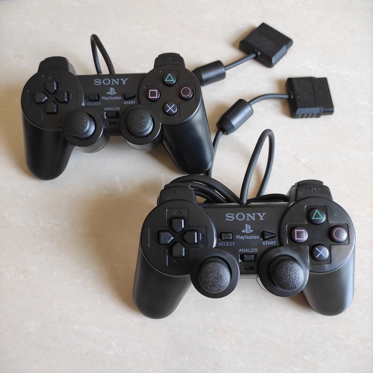 Sony 索尼 PS2国产组装一对2只手柄...