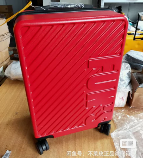 不莱玫行李箱20寸FUNS细磨砂红色拉杆箱...