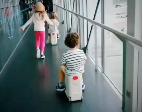 韩国MINNOW儿童行李箱多功能男女童旅行...