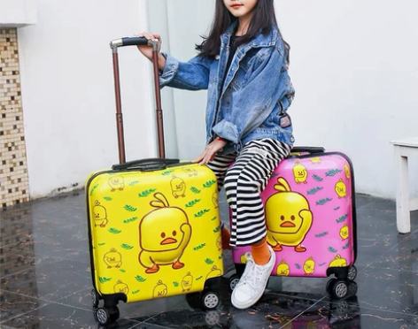 全新闲置 儿童行李箱 卡通拉杆箱 万向轮男...