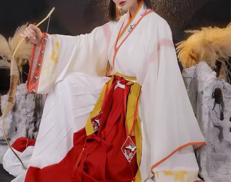 杯若酒原创【清歌笑】晋制交领齐腰汉服女学生...