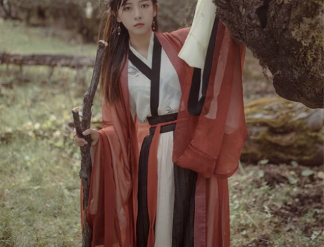 华姿仪赏唯芳 原创设计汉服女装日常印花交领...