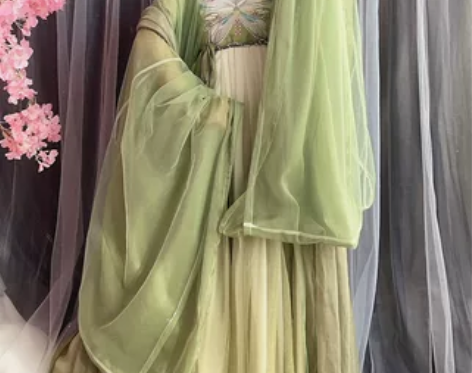 玉术原创汉服女诃子裙唐制大袖衫刺绣汉元素仙...