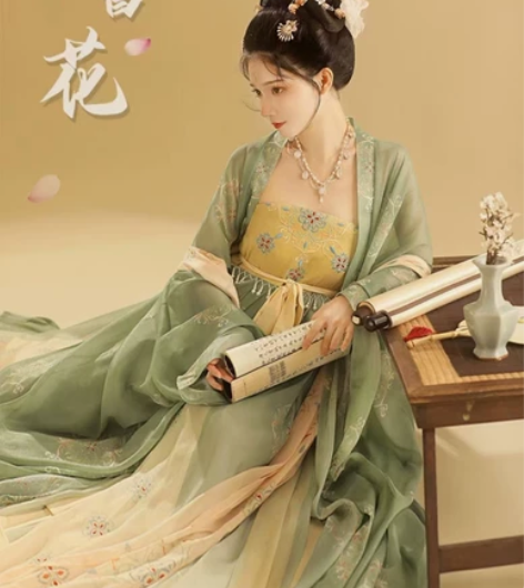 L码桔屿正品原创汉服女诃子裙【簪花】大袖衫...