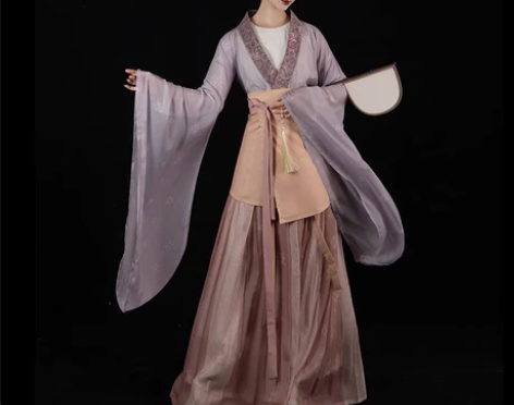 【出租】桔屿南北朝原创汉服女春庭晚望齐腰间...