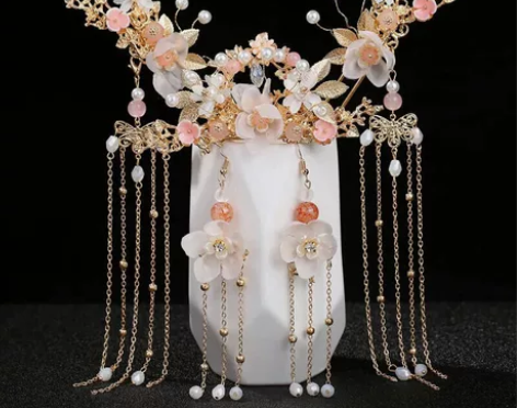 (全新包邮)汉服头饰全套簪子发簪发冠头冠女...